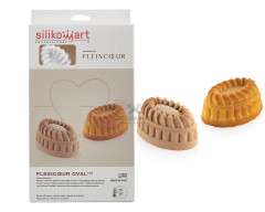 Silikomart PLEINCOEUR OVAL 145 силиконовая форма на 6 ячеек 124х84 мм
