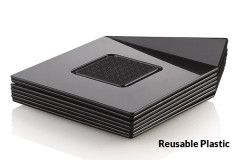Silikomart Square tray квадратная подложка под десерт 83х83 мм