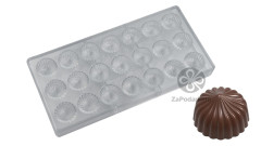 CF0258 Поликарбонатная форма для шоколада Mochi-2 28,5 х 28,5 х 19,5 мм