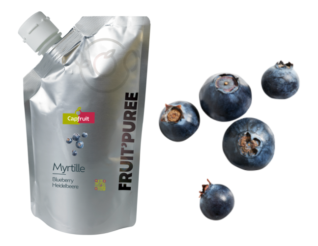 Capfruit (Франция) Голубика пюре пастеризованное натуральное, 1 кг