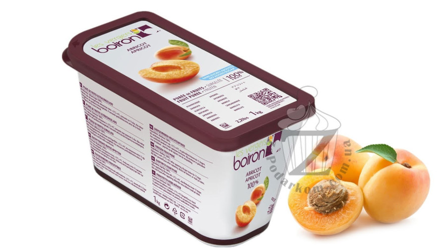 BOIRON (Франция) Абрикос пюре замороженное натуральное без сахара, 1 кг