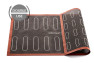 Silikomart AIR MAT Eclair перфорированный силиконовый коврик с разметкой эклеры 58,3 х 38,4 см