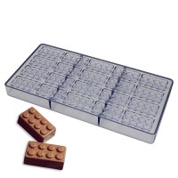 Поликарбонатная форма для шоколада Lego 48 х 24 х 3 мм