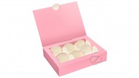 Коробка для 6 конфет 14,5 х 11 х 3 см Розовая