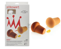Silikomart BABA 145 силиконовая форма 6 ячеек 90х62х55 мм c каттером