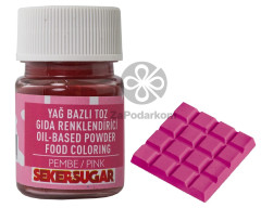 SekerSugar краситель жирорастворимый порошок Розовый, 7 гр