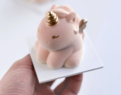 Силиконовая форма Динары Касько Unicorn Mini Cake 7,5 х 7 см(ручная работа)