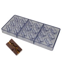 Поликарбонатная форма для шоколада Айсберг 40 х 21 х 15 мм