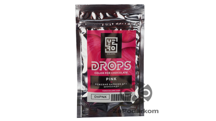 YeroColors краситель для шоколада какао масло дропсы Розовый