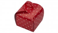 Коробка 11 х 11 х 11 см Сундучок - 1 Красный горох