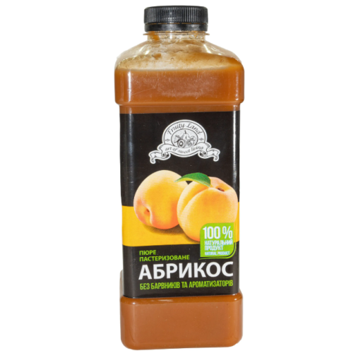 Fruity Land (Украина) Абрикос пюре пастеризованное 10% сахара, 1 кг