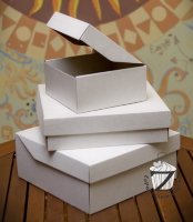 Коробка 26,7 х 26,7 х 11,5 см Cake Box гофрокартон Белая