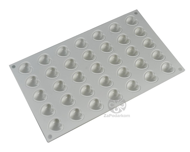 Silikomart MICRO LOVE 5 силиконовая форма 35 ячеек 26,5х25х13,75 мм