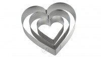Набор металлических форм Сердце из 3