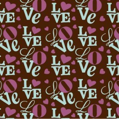 Трансфер для шоколада Love 30 х 40 см (IBC), упаковка 30 листов