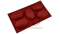 Silikomart SF041 Half Egg (половинка яйца) 5 ячеек 102х73х36 мм