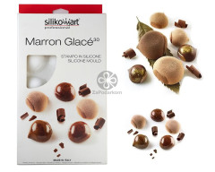 Silikomart MARRON GLACE 30 силиконовая форма 15 ячеек 47х48х25 мм