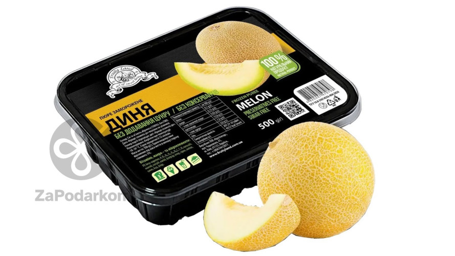 Fruity Land (Украина) Дыня замороженное пюре натуральное, 0,5 кг