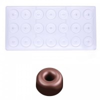 Поликарбонатная форма для шоколада Bonbones, Бублик 28,5 х 16 мм
