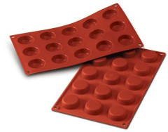 Silikomart SF043 FLAN (мини флан) 15 ячеек 40х13 мм