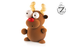 Silikomart KIT RUDOLF набор пластиковых форм для объемного шоколадного оленя 147х236х220 мм