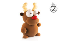 Silikomart KIT RUDOLF набор пластиковых форм для объемного шоколадного оленя 147х236х220 мм