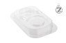 Silikomart KIT MR.SNOW набор пластиковых форм для объемного шоколадного снеговика 181х212х140 мм