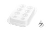 Silikomart KIT MR.SNOW набор пластиковых форм для объемного шоколадного снеговика 181х212х140 мм