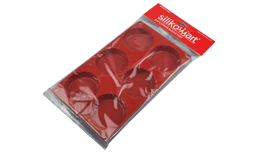 Silikomart SF047 FLAN (макси флан) 6 ячеек 80х18 мм
