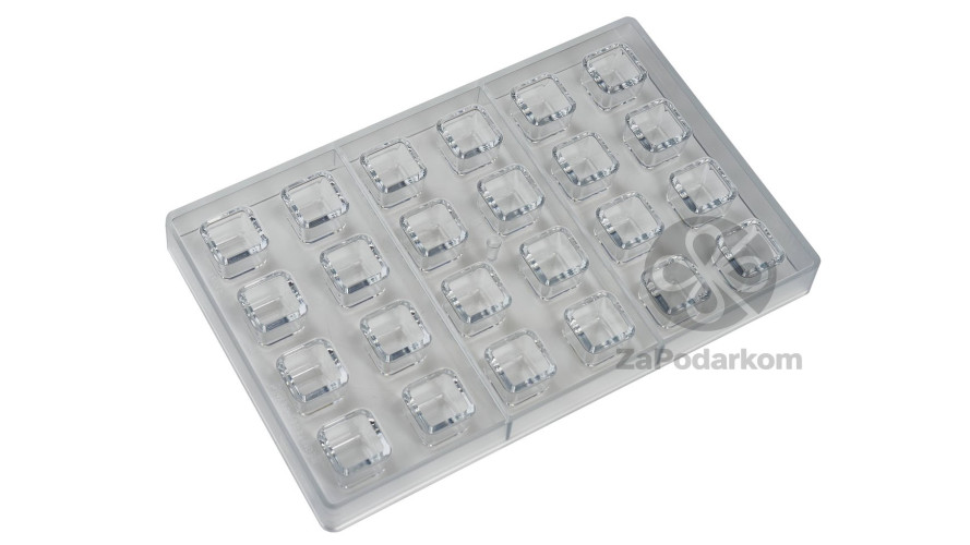 Silikomart Kit CUBO 01 набор форм для 24 конфет квадрат, Tritan ТМ