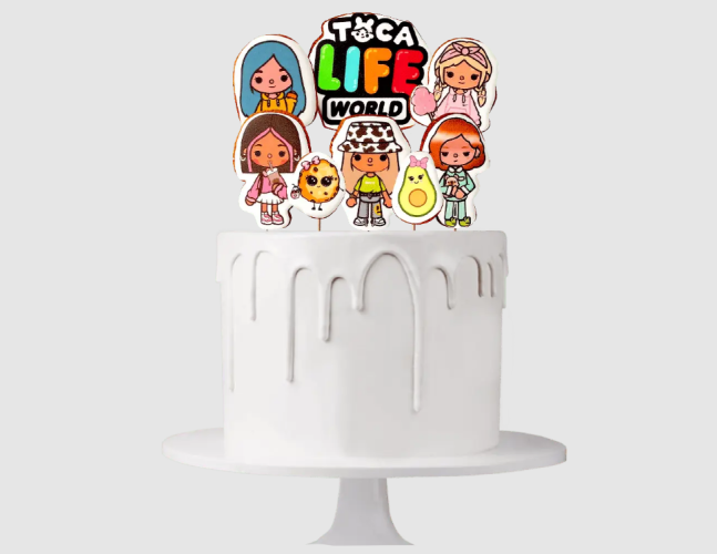 Пряники-топперы на торт Toca Life, набор из 8 шт.