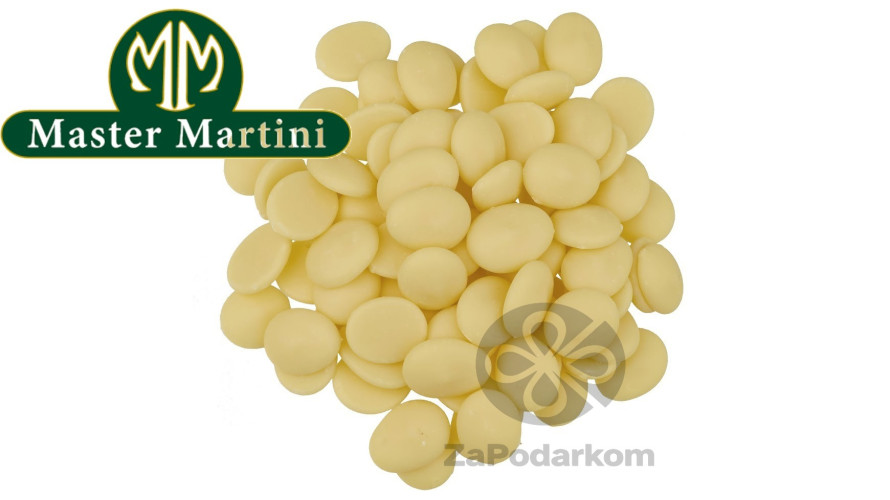 Master Martini 31% натуральный белый шоколад 32/34 в дисках