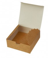 Коробка мини-бокс 8,5 х 8,5 х 3 см Крафт
