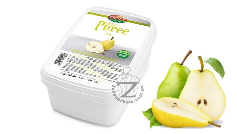 CROP'S (Бельгия) Груша пюре замороженное натуральное с сахаром, 1 кг