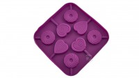 Силиконовая форма для леденцов (конфет на палочке) Lollipop сердечки, кружочки