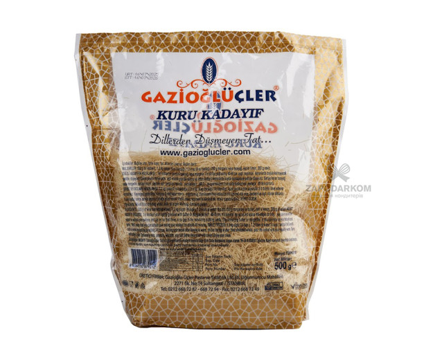 Тесто Катаифи (Кадаиф) Gazioglucler для дубайского шоколада, 500 г