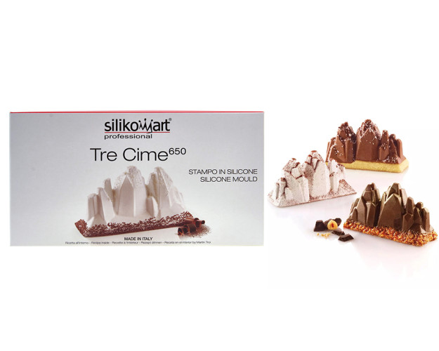 Silikomart TRE CIME 650 Горы силиконовая форма 210х80х110 мм