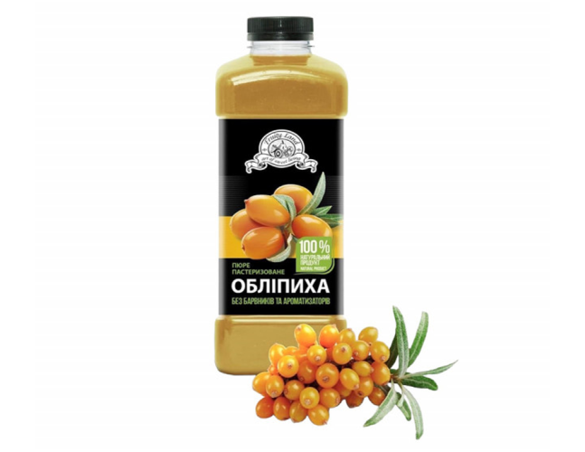 Fruity Land (Україна) Обліпиха пюре пастеризоване 10% цукру, 1 кг