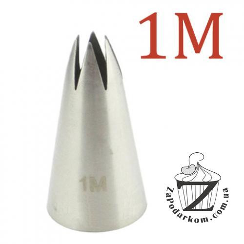 №1M насадка кондитерская Звезда открытая 6 лучей 13 мм