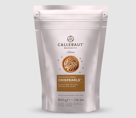Callebaut Crispearls хрустящие шарики белый шоколад с соленой карамелью