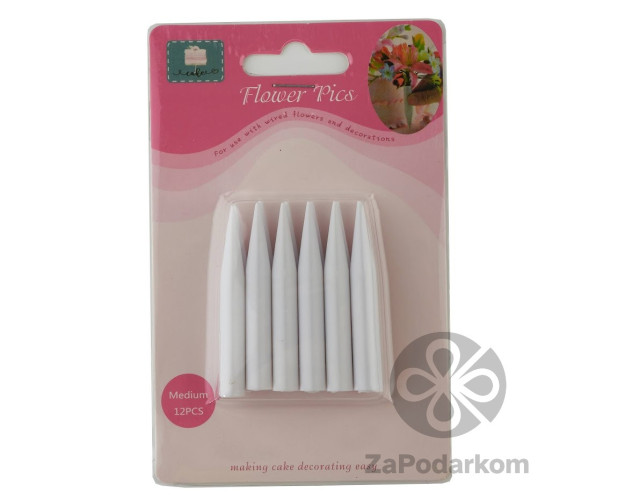 Набор держателей для сахарного декора и цветов Flower Pics, 12 шт