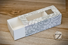 Коробка для Макаронс 14,1 х 5,9 х 4,9 см Раскраска