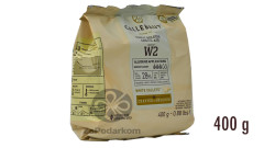 Callebaut W2 28% натуральный белый шоколад универсальный, упаковка 400 г