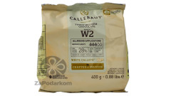 Callebaut W2 28% натуральний білий шоколад універсальний, упаковка 400 г