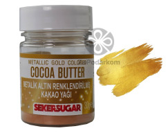 SekerSugar краситель для шоколада Какао масло металлическое Золото, 30 гр