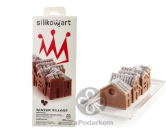 Silikomart  WINTER VILLAGE набор форм Зимняя деревня 240х100х83 мм