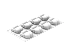Silikomart RABBIT 70 Кролик силиконовая форма на 8 ячеек 57х35х26 мм