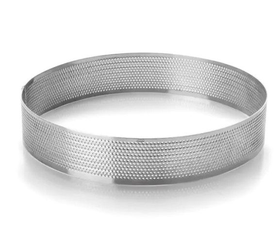 Lacor 68536 перфорована металева форма кільце для тарта 16 х 2 см