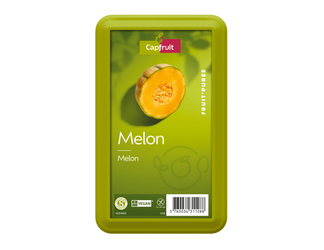 Capfruit (Франция) Дыня замороженное пюре без сахара, 1 кг
