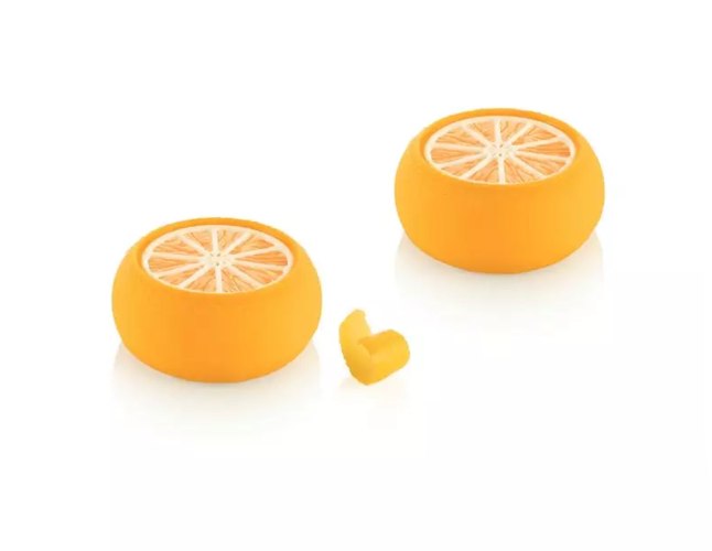 Silikomart THE SLICE OF CITRUS 100 Долька силиконовая форма на 6 ячеек 70х31 мм